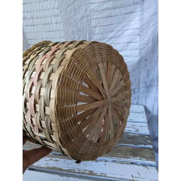 Wicker heart basket spring decor kitchen home - Picture 6 of 9